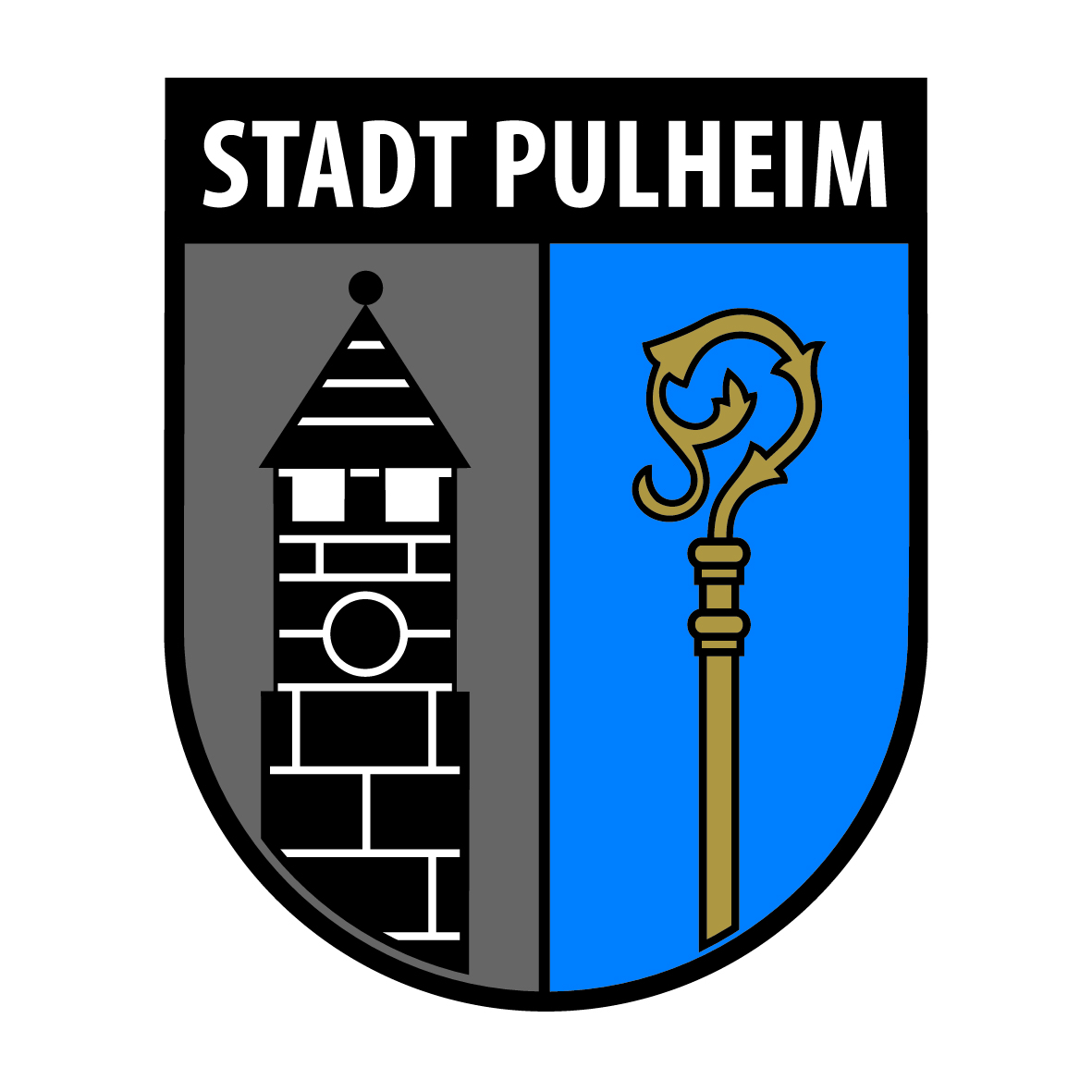 Dieses Bild zeigt das Wappen der Stadt Pulheim im Rhein-Erft-Kreis.