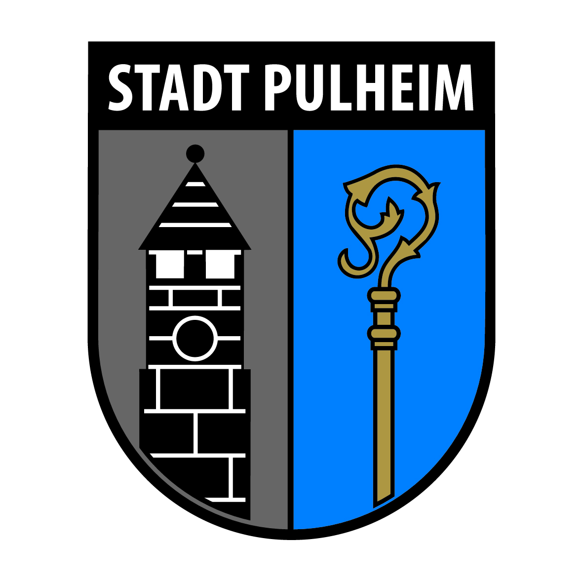 Dieses Bild zeigt das Wappen der Stadt Pulheim im Rhein-Erft-Kreis.